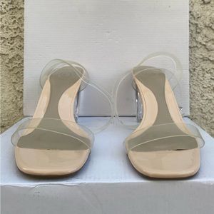Nude Block heels from missguided